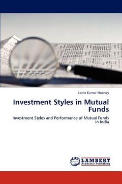 portada investment styles in mutual funds (en Inglés)