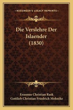 portada Die Verslehre Der Islaender (1830) (en Alemán)