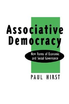 portada associative democracy: new forms of economic and social governance (en Inglés)