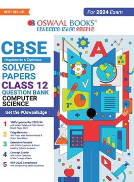 portada Oswaal CBSE Class 12 Computer Science Question Bank 2023-24 Book (in English)
