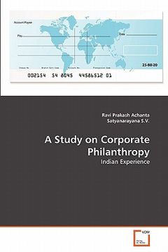 portada a study on corporate philanthropy (en Inglés)