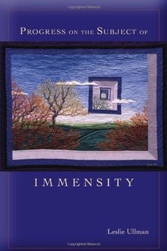 portada Progress on the Subject of Immensity (Mary Burritt Christiansen Poetry Series)