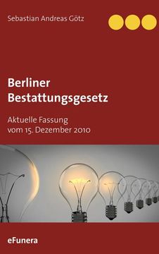 portada Berliner Bestattungsgesetz (en Alemán)
