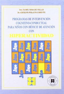 portada Programas Interv. Cognitivo Conductual Niños Hiperactividad (in Spanish)