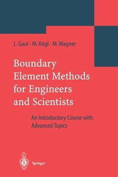 portada boundary element methods for engineers and scientists (en Inglés)
