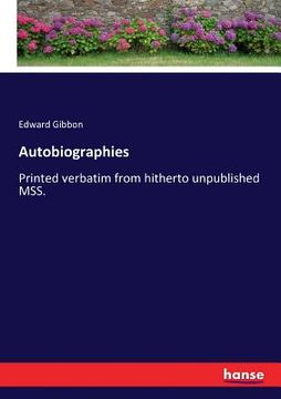 portada Autobiographies: Printed verbatim from hitherto unpublished MSS. (en Inglés)