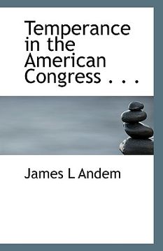 portada temperance in the american congress . . .