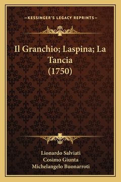 portada Il Granchio; Laspina; La Tancia (1750) (en Italiano)