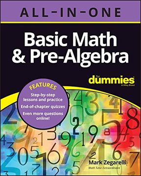 portada Basic Math & Pre-Algebra All-In-One for Dummies (+ Chapter Quizzes Online) (en Inglés)