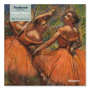 portada Adult Jigsaw Puzzle Glasgow Museums: Red Ballet Skirts by Edgar Degas (500 Pieces): 500-Piece Jigsaw Puzzles (in English)