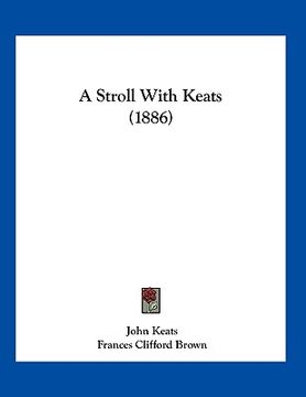 portada a stroll with keats (1886) (in English)