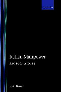 portada italian manpower 225 b.c.-a.d. 14 (in English)
