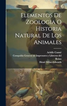 portada Elementos de Zoologia o Historia Natural de los Animales