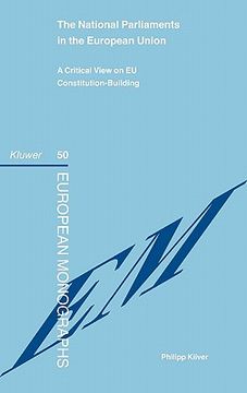 portada the national parliaments in the european union: a critical view on eu constitution-building (en Inglés)