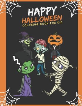 portada Happy Halloween: coloring book for kid (in English)
