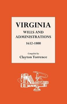 portada virginia wills and administrations 1632-1800 (en Inglés)