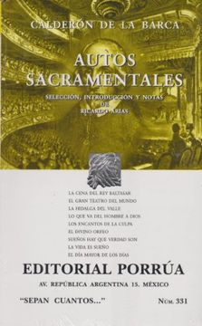 portada Autos Sacramentales (Sepan Cuantos, 331)