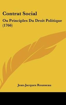 portada contrat social: ou principles du droit politique (1766) (in English)