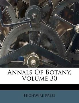 portada annals of botany, volume 30 (en Inglés)
