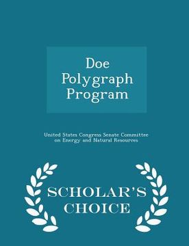 portada Doe Polygraph Program - Scholar's Choice Edition (in English)