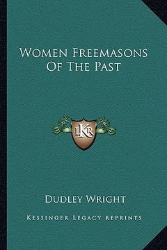 portada women freemasons of the past (en Inglés)