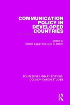 portada Communication Policy in Developed Countries (en Inglés)