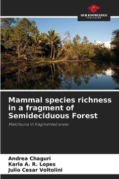 portada Mammal species richness in a fragment of Semideciduous Forest