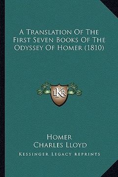 portada a translation of the first seven books of the odyssey of homer (1810) (en Inglés)
