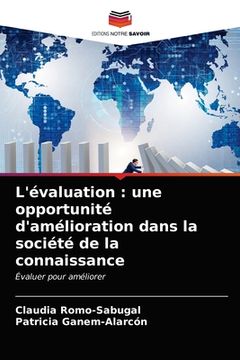 portada L'évaluation: une opportunité d'amélioration dans la société de la connaissance (en Francés)