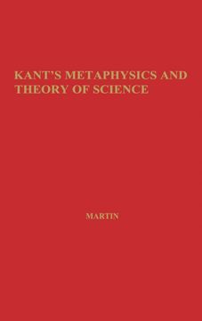 portada Kant'S Metaphysics and Theory of Science (in English)