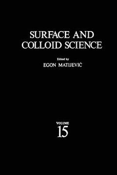 portada Surface and Colloid Science (en Inglés)