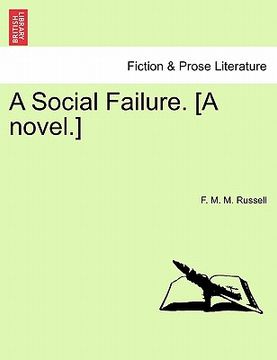 portada a social failure. [a novel.] (in English)