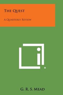 portada The Quest: A Quarterly Review (in English)