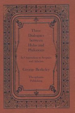 portada Three Dialogues between Hylas and Philonous