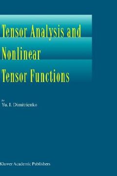 portada tensor analysis and nonlinear tensor functions (en Inglés)