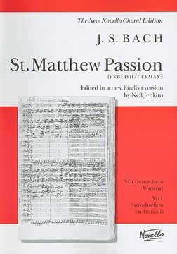portada St. Matthew Passion, Vocal Score (New Novello Choral Editions) 