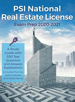 portada Psi National Real Estate License Exam Prep 2020-2021: A Study Guide With 550 Test Questions and Answers Explanations (Includes Practice Tests for Brokers and Salespersons) (en Inglés)