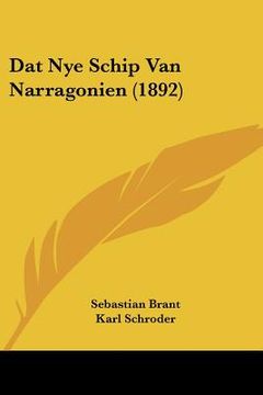 portada Dat Nye Schip Van Narragonien (1892) (en Alemán)