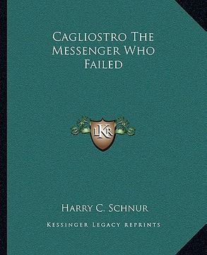 portada cagliostro the messenger who failed (en Inglés)
