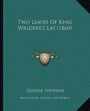 portada two leaves of king waldere's lay (1860) (in English)