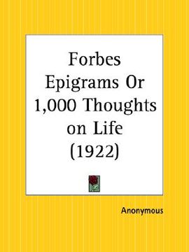 portada forbes epigrams or 1,000 thoughts on life