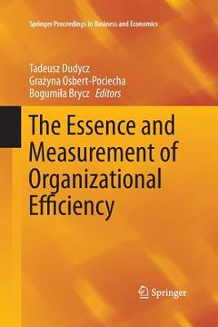 portada The Essence and Measurement of Organizational Efficiency (en Inglés)