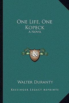 portada one life, one kopeck (en Inglés)