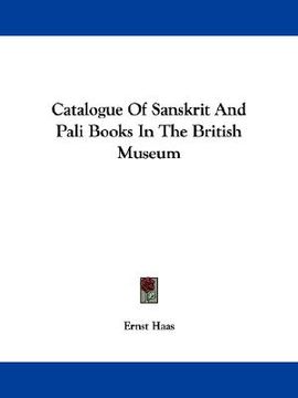 portada catalogue of sanskrit and pali books in the british museum (en Inglés)