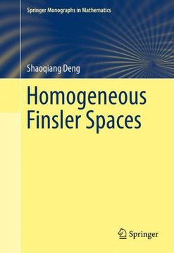 portada Homogeneous Finsler Spaces (Springer Monographs in Mathematics)