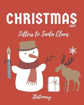 portada Christmas gift Letters to Santa Claus. Stationery: 20 Nordic style illustrated letter paper to write wishes to Santa or to send greetings for Christma