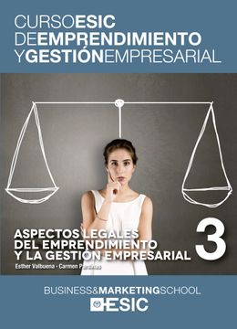 portada Aspectos Legales del Emprendimiento y la Gestión Empresarial (Curso Esic de Emprendimiento y Gestión Empresarial. Abc) (in Spanish)