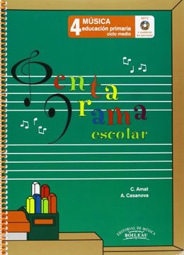 portada Pentagrama Escolar Música 4 (in Spanish)