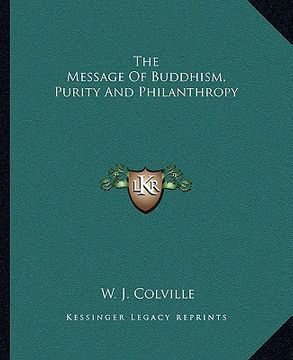 portada the message of buddhism, purity and philanthropy