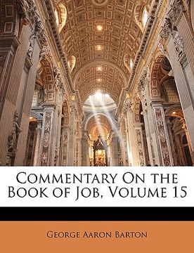 portada commentary on the book of job, volume 15 (en Inglés)